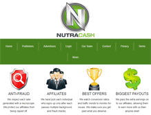 Tablet Screenshot of nutracash.com
